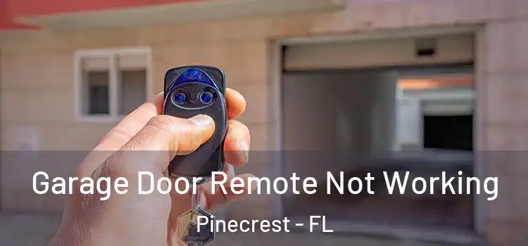  Garage Door Remote Not Working Pinecrest - FL